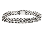 Smycken, ARMBAND, silver x-länk, i auktion: Allmänna – Tisdag 25 november