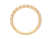 Smycken - ALLIANSRING, 18K guld med 13 briljantslipade diamanter 0,65 ctv - View 2