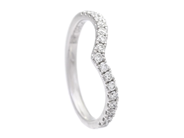 Smycken - JACKETRING, 18K vitguld med 17 briljantslipade diamanter 0,24 ctv - View 1