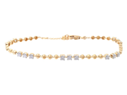 Smycken - ARMBAND, 18K guld/vitguld - View 1