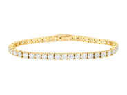 Smycken - TENNISARMBAND, 18K guld - View 1