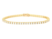 Smycken, TENNISARMBAND, 18K guld, i auktion: Julklapps – Lördag 13 december