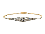 Smycken, ARMBAND, 18K guld/platina, i auktion: Klassiska – Lördag 22 november