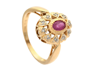 Smycken, RING, 18K guld, i auktion: Lilla Smycken – Tisdag 18 november