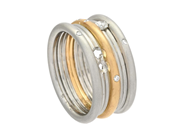 Smycken - RING, platina/18K guld - View 1