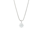 Smycken - HÄNGE MED KEDJA, 18K vitguld - View 1