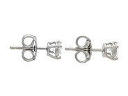 Smycken - ENSTENSÖRHÄNGEN, 18K vitguld - View 2