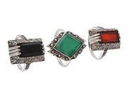 Smycken, 3 RINGAR, silver, i auktion: Allmänna – Tisdag 25 november