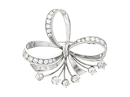 Smycken - BROSCH, 18K vitguld - View 1