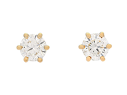 Smycken, ENSTENSÖRHÄNGEN, 18K guld, i auktion: Nyårs – Lördag 27 december 2025