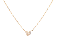 Smycken - COLLIER, 18K vitguld 18 åttkantslipade diamanter 0,05 ctv - View 1