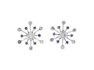 Smycken - ÖRHÄNGEN, 18K vitguld med blå safirer 0,06 ctv - View 1