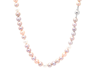 Smycken - PÄRLCOLLIER, odlade sötvattenspärlor rosa  - View 1