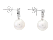 Smycken - PÄRLÖRHÄNGEN, 18K vitguld - View 2