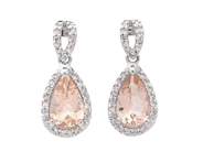 Smycken - ÖRHÄNGEN, 18K vitguld med morganite 1,39 ctv - View 1