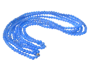 Smycken, COLLIER, blå glaskulor ca 4,5 mm, i auktion: Lilla Smycken – Tisdag 2 december