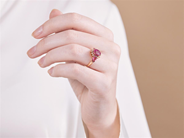 Smycken - RING, 18K roséguld - View 3