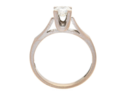 Smycken - ENSTENSRING, 18K vitguld - View 2