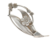 Smycken - BROSCH, silver - View 1