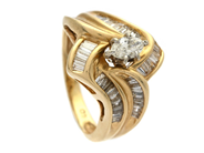 Smycken, RING, 14K guld, i auktion: Lilla Smycken – Tisdag 2 december