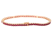 Smycken - TENNISARMBAND, 18K roséguld - View 2