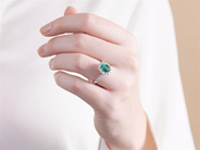 Smycken - CARMOSÉRING, 18K vitguld - View 4