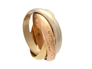 Smycken, LES MUST DE CARTIER ring, Trinity, i auktion: Julklapps – Lördag 13 december