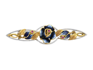 Smycken, BROSCH, 18K guld/vitguld, i auktion: Julklapps – Lördag 13 december