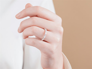 Smycken - HELALLIANSRING, platina - View 3