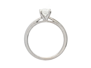 Smycken - ENSTENSRING, 18K vitguld - View 2