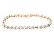 Smycken - ARMBAND, 18K guld/vitguld - View 1