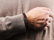 Smycken - ARMBAND, 18K vitguld/gummi - View 3