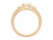 Smycken - RING, 18K guld med 15 briljantslipade diamanter 0,90 ctv - View 2