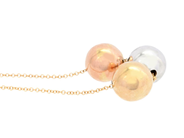 Smycken - COLLIER, 18K guld/vitguld/roséguld - View 2