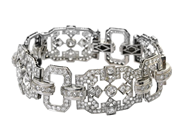 Smycken, ARMBAND, platina, i auktion: Julklapps – Lördag 13 december