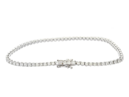 Smycken - TENNISARMBAND, 18K vitguld - View 2