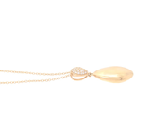 Smycken - HÄNGE MED KEDJA, 18K guld med 29 briljantslipade diamanter 0,10 ctv - View 2