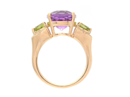 Smycken - RING, 18K guld med oval ametist 4,90 ct - View 2