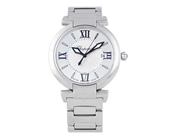 CHOPARD, Imperiale, Serie nr. 1768225, Ref nr. 388532-3002, Boett nr. 8532, damur, 36 mm, stål, quartz, safirglas, datum, skadade visare, krona med ametist (0,10 ct), originallänk, viklås, cert, maj 2015, box, ytterkartong.
