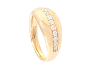 Smycken - RING, 18K guld med 11 briljantslipade diamanter 0,33 ctv - View 1