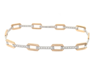 Smycken - ARMBAND, 18K guld/vitguld - View 1