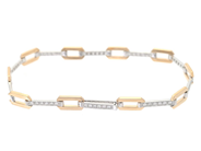 Smycken - ARMBAND, 18K guld/vitguld - View 2