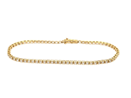 Smycken, TENNISARMBAND, 18K guld, i auktion: Julklapps – Lördag 13 december