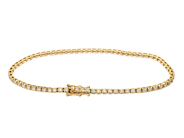 Smycken - TENNISARMBAND, 18K guld - View 2