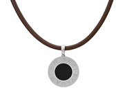 Smycken - BVLGARI, hänge med 2 läderremmar - View 2