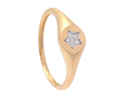 Smycken - RING, 18K guld 6 briljantslipade diamanter 0,02 ctv - View 1