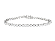 Smycken - TENNISARMBAND, 18K vitguld - View 1