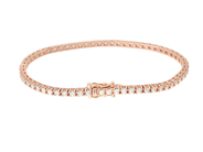 Smycken - TENNISARMBAND, 18K roséguld - View 2