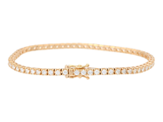 Smycken - TENNISARMBAND, 18K guld - View 2