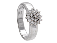 Smycken, RING, 18K vitguld, i auktion: Lilla Smycken – Tisdag 27 januari